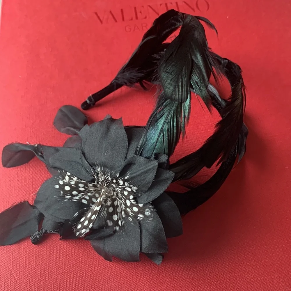 Colette Malouf Black Swan Headband